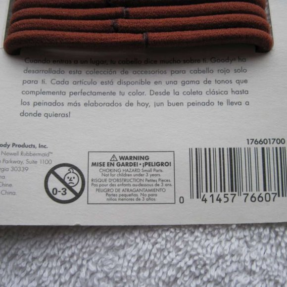 Goody Color Collection Shades of Red 8 Hair Elastics 4 Snap Clips Orange Shiny - Picture 5 of 8